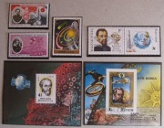 Zestaw znaczków i bloków J. Kepler Korea, Mongolia, Adżman, Węgry, Dahomej 