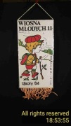 Proporczyk NIEUŻYWANY - 1984 PTTK Gliwice 11 Wiosna Młodych Ujsoły