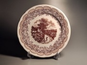 Dekoracyjny talerz z włoskiej ceramiki Ironstone, Crown CBM, lata1980, 29cm