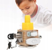 Kostka Sensoryczna 7w1 Dla Dzieci Manipulacyjna Montessori