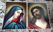 Przedwojenne oleodruki Matka Boska Pan Jezus