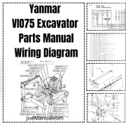 Yanmar VIO75 Excavator Parts Manual Katalog części, schemat elektryczny