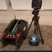 Naprawa Modernizacja łódki zanętowej montaż echosondy GPS X-pilot 