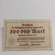 500 000 Marek 1923 rok 