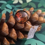 Abrupta - pierścionek, pierścień 25mm artystyczny malowany akwarelami