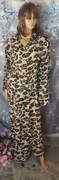 Sukienka maxi LTS  leopard print 50–52 oversize długa koszulowa