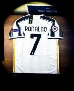 S) CRISTIANO RONALDO 7 JUVENTUS 20/21 LIGA MISTRZÓW Nowa Piłkarska Koszulka