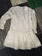 Biała sukienka dla dziewczynki rozm 140