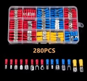 Zestaw złączek elektrycznych + etui 280 sztuk. 
