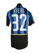 ! AUTOGRAF CHRISTIAN VIERI koszulka z autografem Certyfikat Inter Mediolan