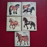 Niemcy  1997r  Konie  seria  czyste