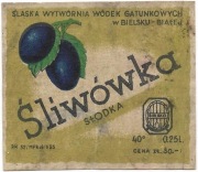 Etykieta na alkohol, ŚLIWÓWKA, Bielsko-Biała