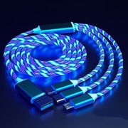 Świecący Kabel USB LED 3 w 1
