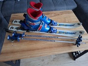 Narty 80cm + buty narciarskie 230mm + kijki 75cm dziecięce