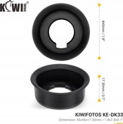 KIWIFOTOS DK33 Muszla Oczna Do Aparatu Nikon ZF Z9 Z8 Wizjer Silikonowy