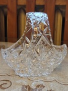 Kryształowy duży koszyk z okresu PRL-u 