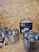 Zestaw dużych garnków 11/13,5 /17 L Klonberg KB-2523