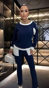 Lola bianka dres Rose Granatowo-biały 