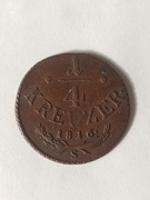 Austria Franciszek II 1/4 Krajcara 1816 S