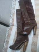 Kozaki brazylijskie długie skóra 