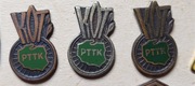 Oryginalne 3 odznaki KOT- KOLARSKA ODZNAKA TURYSTYCZNA PTTK - 3 stopnie