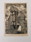 Eugeniusz Pichell – Drzeworyt "Brama Żuraw", Gdańsk