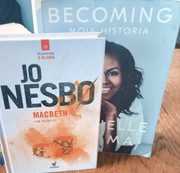 Komplet książek, ,,Michelle Obama" Becoming oraz Jo Nesbo ,,Macbeth"
