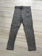Ocieplane legginsy w cętki H&M 110/116