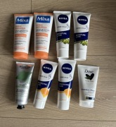 Zestaw kremów do rąk Mixa, Nivea, Dove, Jean & Len – nowe, nieużywane