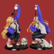 Figurka druk 3D żywica " Power ChainsawMan - F1820 " - 100 mm