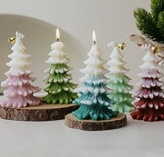 świeczka zapachowa w kształcie choinki