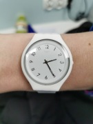 Zegarek swatch skin big biały szary srebrne Indeksy jak nowy