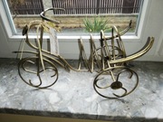 Rowerek metaloplastyka stojaczek na wino, wódkę