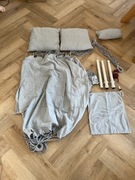 Wiszący fotel Outerman – huśtawka z podnóżkiem i poduszkami, do 200 kg