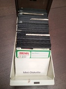 Ponad 100 dyskietek DD do C64 z pudełkiem.