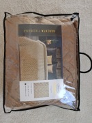 Narzuta pikowana złota, brązowa 