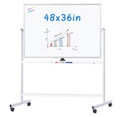 Tablica magnetyczna 122x91 cm na kółkach dwustronna