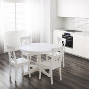 Zestaw stół Ingatorp i 4 krzesła Rosentorp (IKEA)