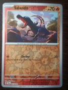 REVERSE HOLO Salandit 023/142 Karta POKEMON TCG S&V Stellar Crown