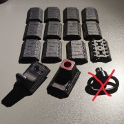 Zestaw  m-lok okładziny czarne 