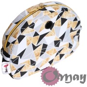 Czarny organizer do Obag MOON LIGHT trójkąty Złoto 2 kieszenie wkład OMAY