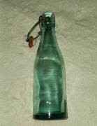 Butelka po piwie, zielona PRL
