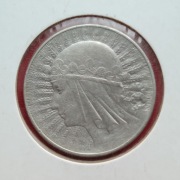 10 ZŁOTYCH GŁOWA KOBIETY 1933 rok - srebro AG oryginał