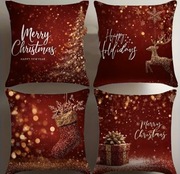 Zestaw 4-rech poszewek Bożonarodzeniowych