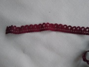 Koronka ozdobna 10mm ciemny brąz 29 m