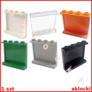 LEGO 60581 PANEL 1x4x3 biały Trans-Clear czarny szary zielony pomarańczowy