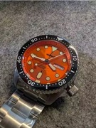 Zegarek Diver szkiełko szafir ceramika 200m HEIMDALLR Orange