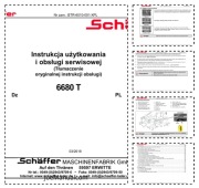 Schaffer 6680T Service Manual Instrukcja obsługi, operatorsko serwisowa