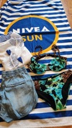 Zestaw plażowy rozm 34 plus ręcznik 