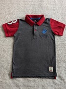 Szara elegancka bluzka koszulka polo Beverly Hills Polo Club 122 128 j nowa